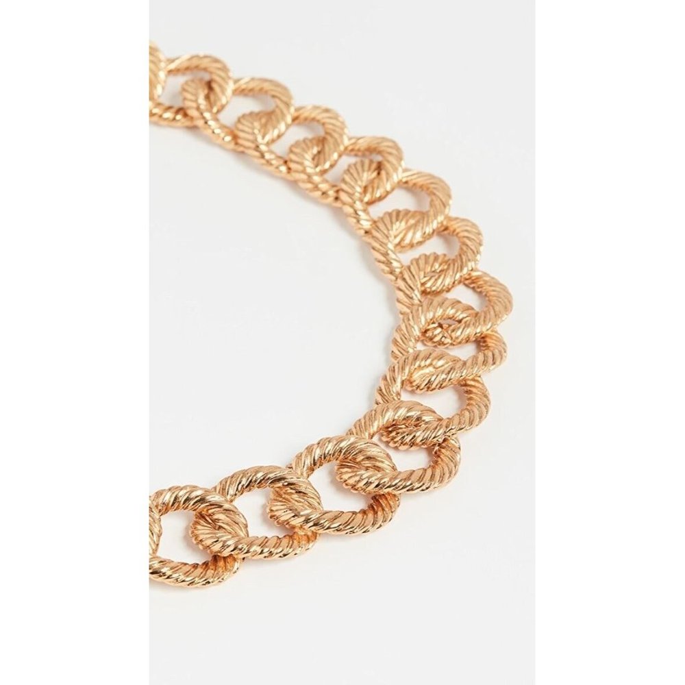 Jennifer Behr Brenna Necklace Gold Chunky Chain Brass - Picture 4 of 6